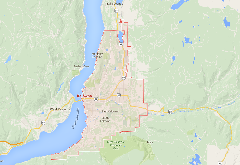 kelowna map